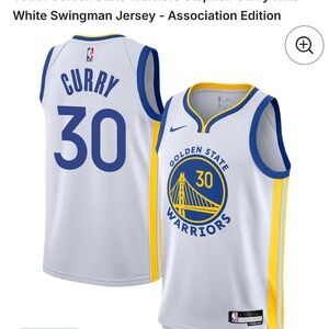 Warriors Steph Curry Youth Small Swingman Jersey